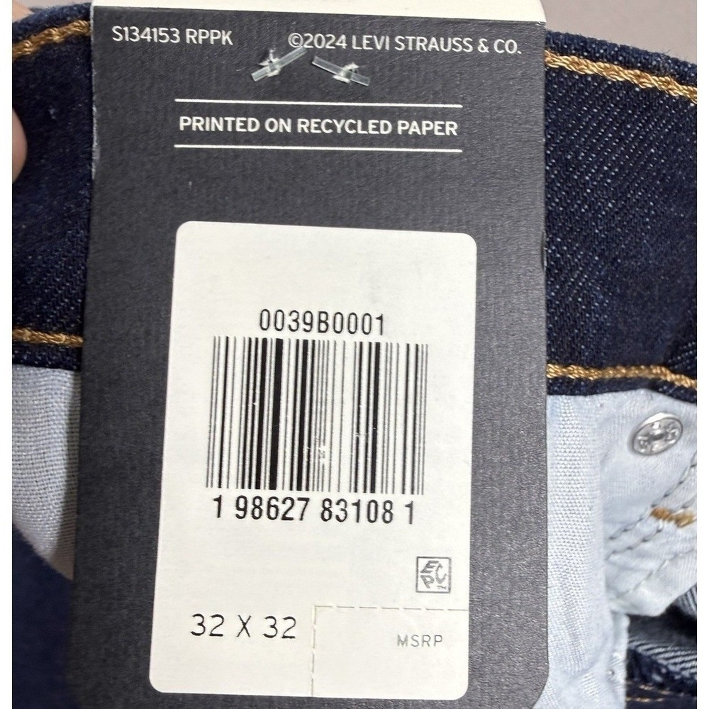 Levi's 728 Jeans Women's 32x32 Premium High-Rise Wide Leg Denim Stretch Blue NWT - Picture 7 of 15